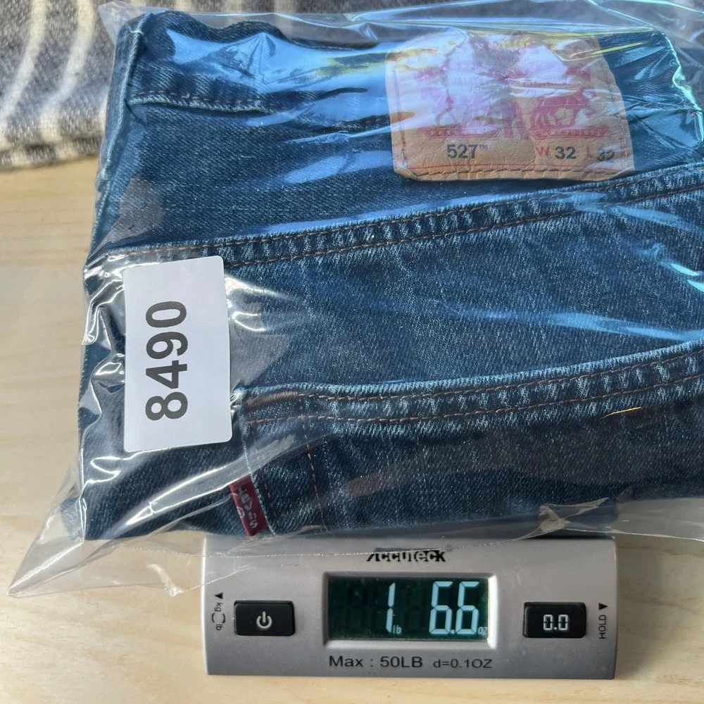 Levis 527 Slim Bootcut Jeans Mens 32x31 Dark Wash Blue Denim Western Cowboy Y2K